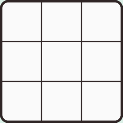 Tap once to paint the cell Green. Tap twice to paint Blue.